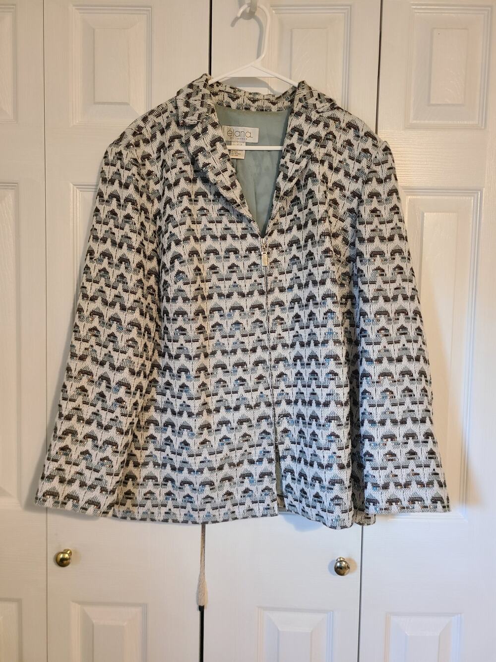 Elana by Tanner size 18 women's zip up blazer jacket